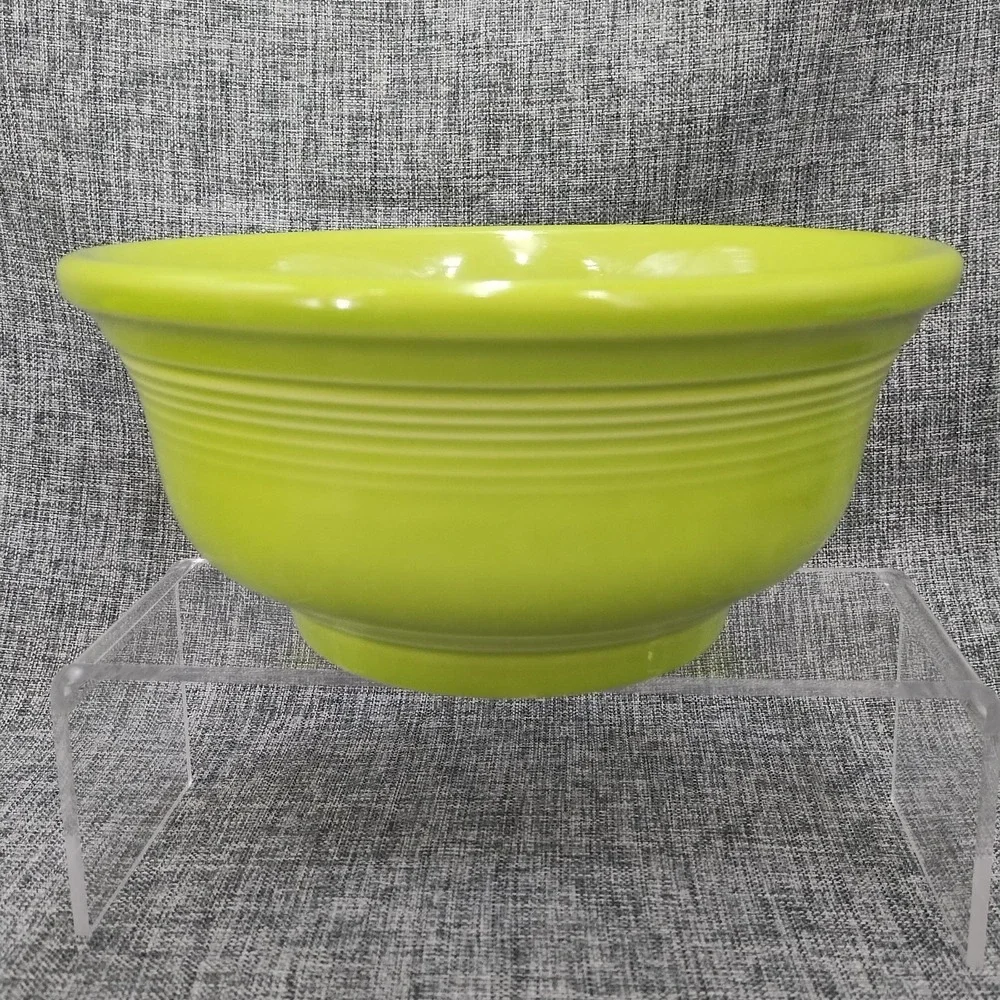 Fiesta Chartreuse Medium & Small Flared Mixing Bowl Set Free Shipping